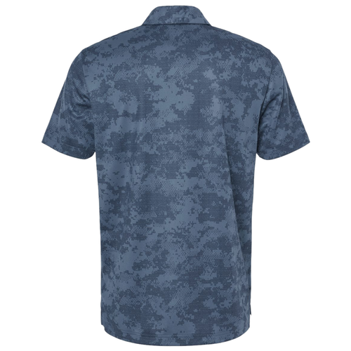 KOMATSU ADIDAS Men's All Over Camo Print Polo - Tech Ink