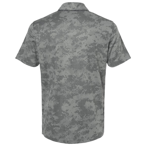 KOMATSU ADIDAS Men's All Over Camo Print Polo - Grey Three